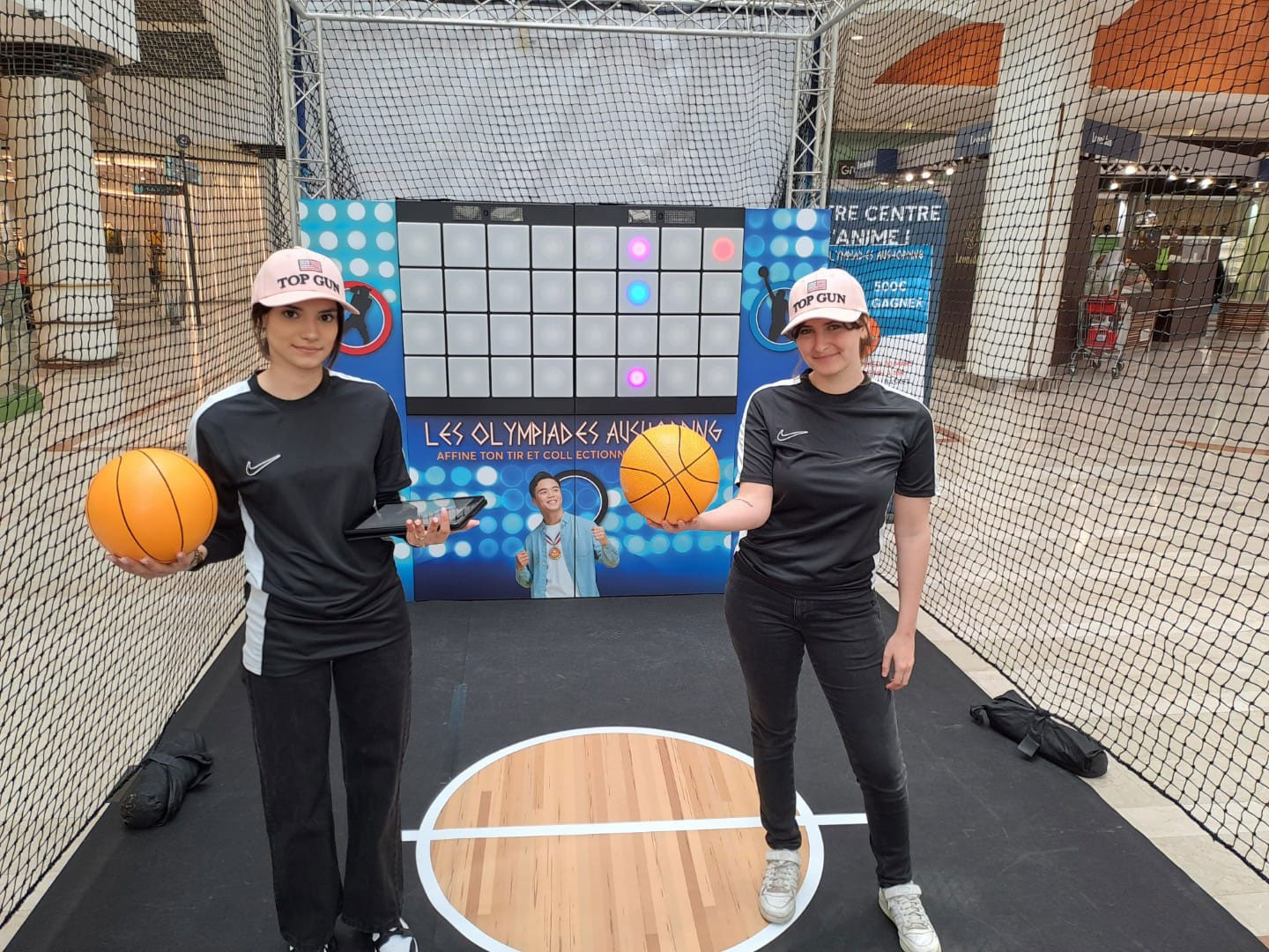 Animation mur interactif en centre commercial